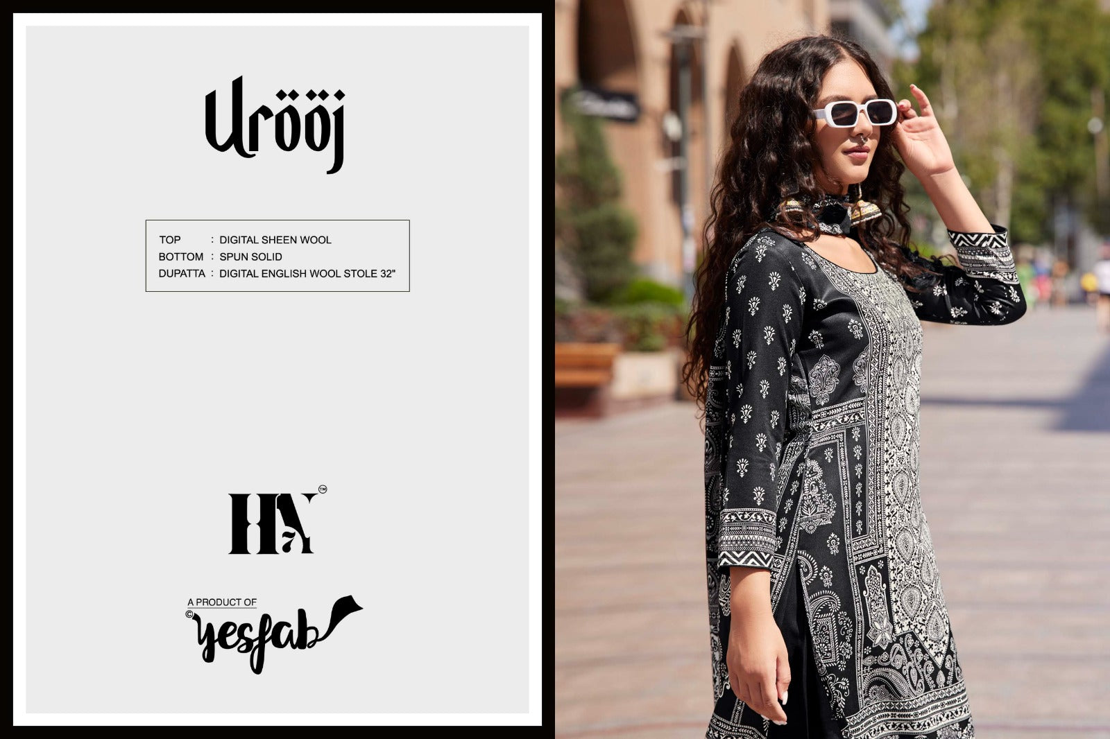 Urooj Yesfab Wool Pashmina Suits Manufacturer Gujarat