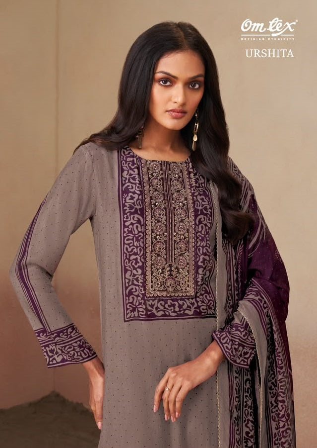 Urshita Omtex Muslin Pant Style Suits Exporter India