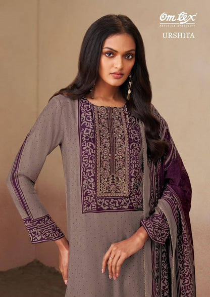 Urshita Omtex Muslin Pant Style Suits Exporter India