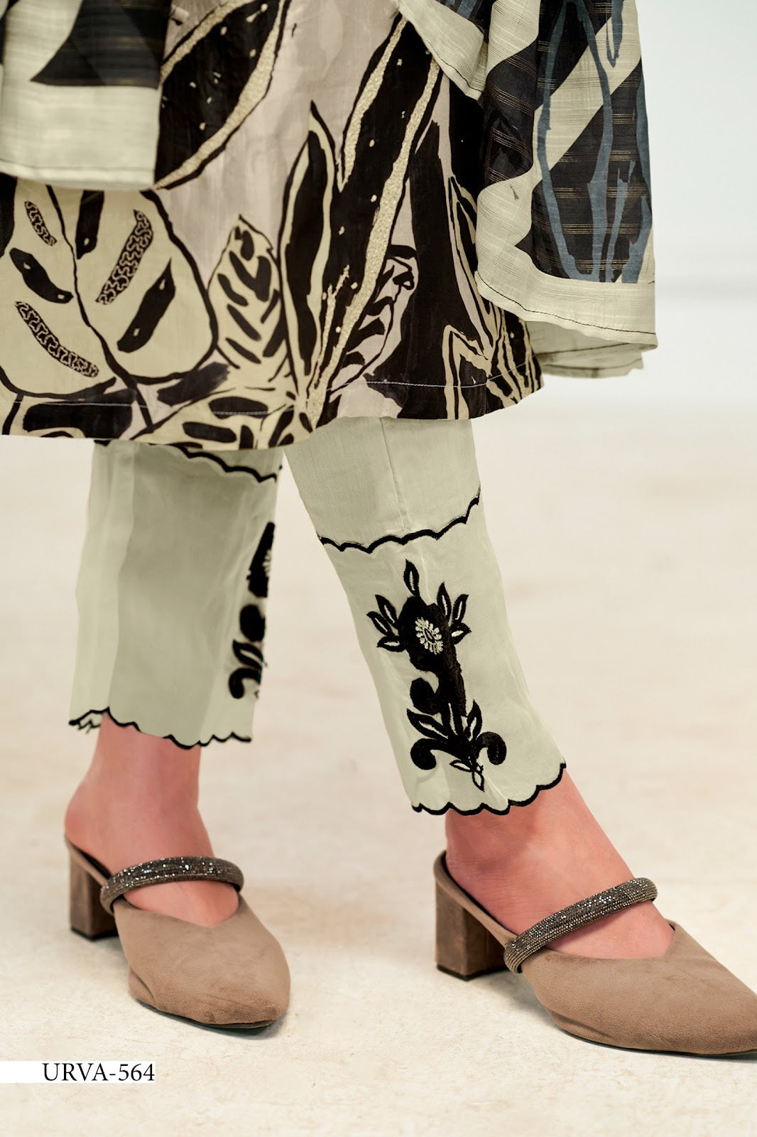 Urva Sahiba Russian Silk Pant Style Suits Manufacturer Gujarat