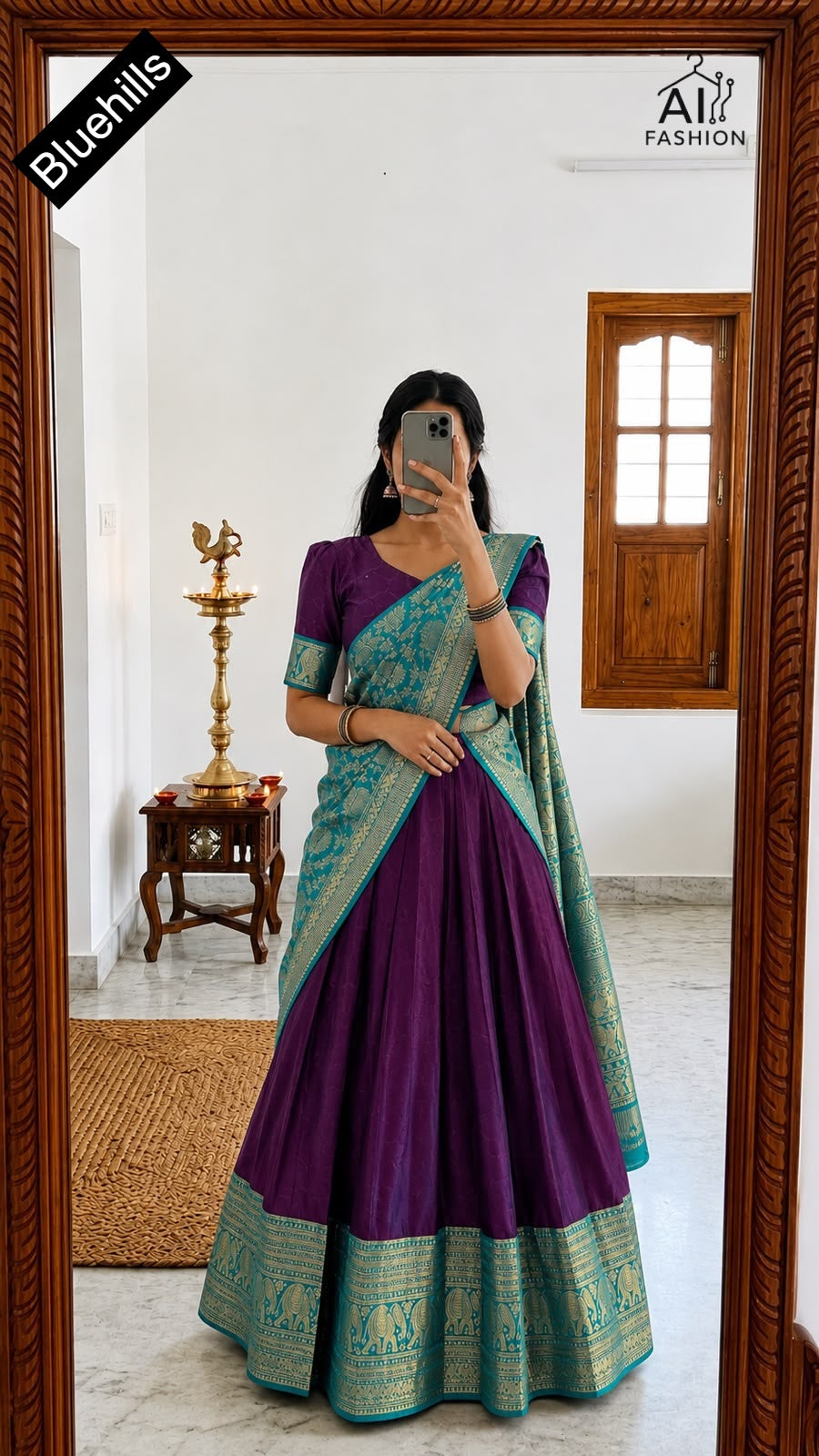 Urvashi Bluehills Textured Ready To Wear Saree Wholesaler Gujarat