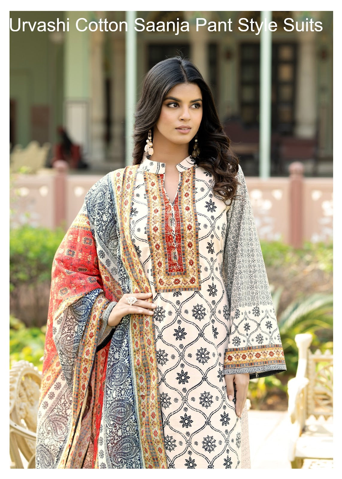 Urvashi Cotton Saanja Cambric Cotton Pant Style Suits Wholesale Price