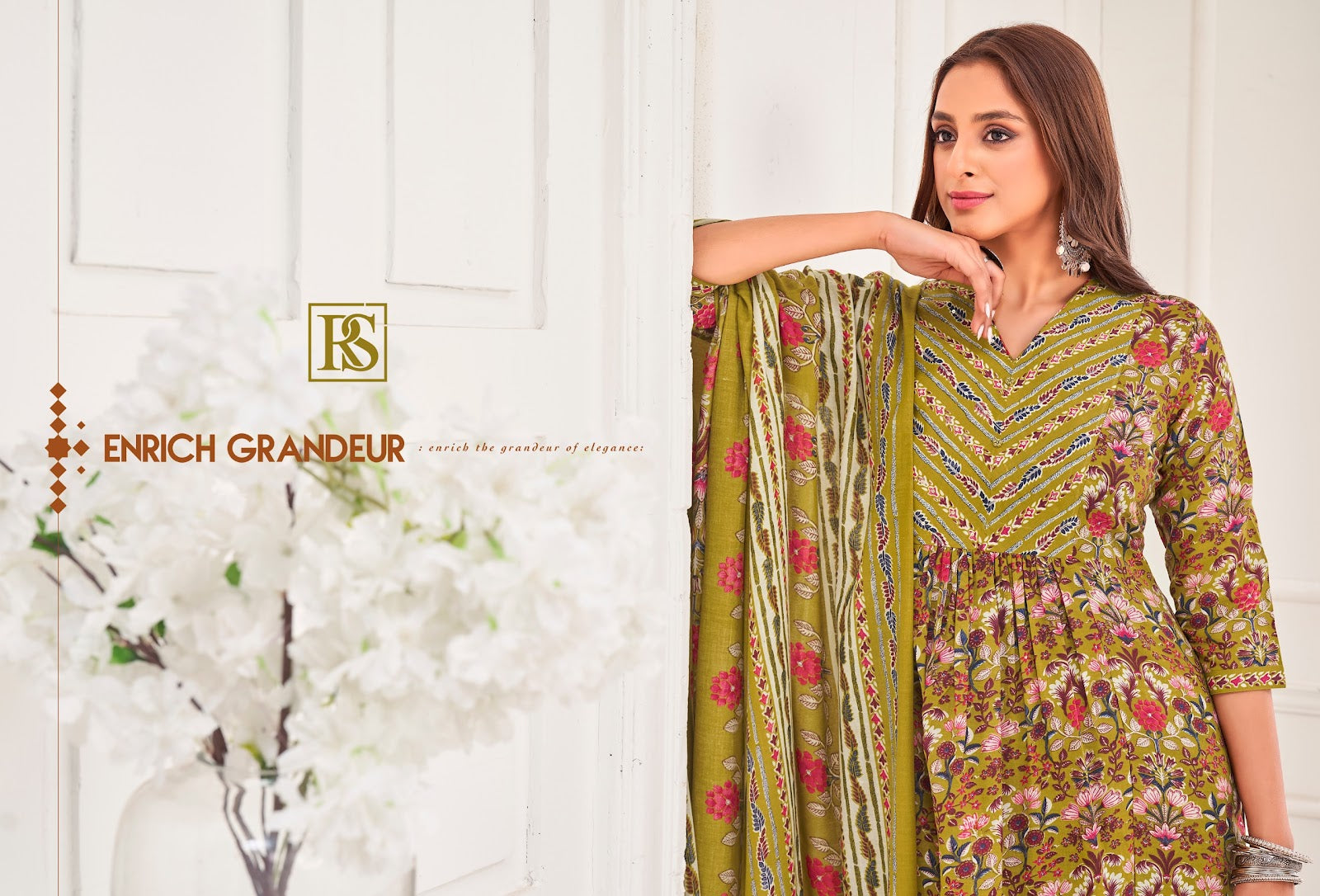 Urvashi Rangi Sangi Cotton Readymade Anarkali Suits Exporter Gujarat