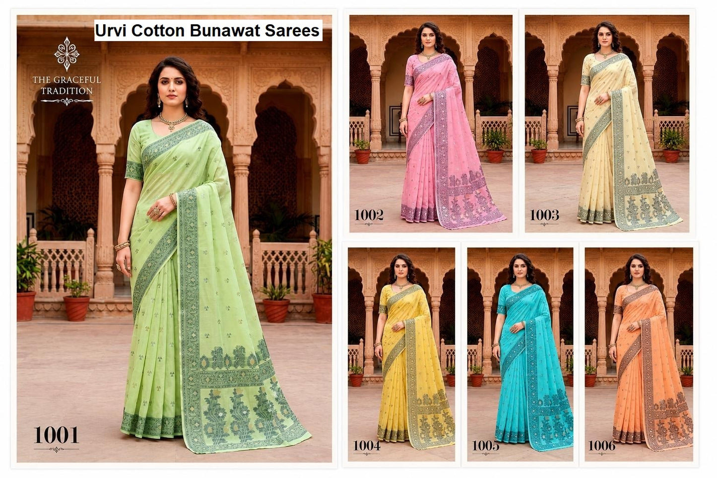 Urvi Cotton Bunawat Sarees Exporter Gujarat