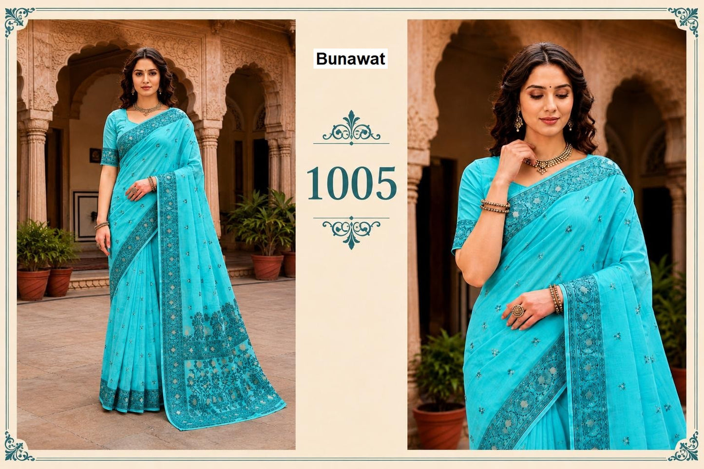 Urvi Cotton Bunawat Sarees Exporter Gujarat