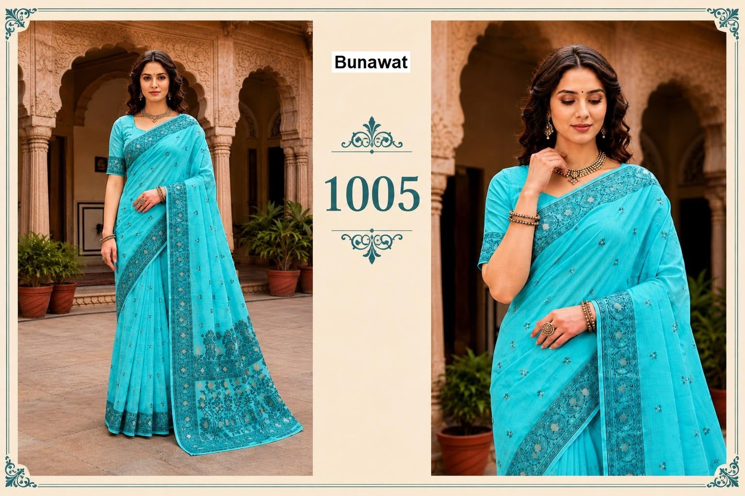 Urvi Cotton Bunawat Sarees Exporter Gujarat