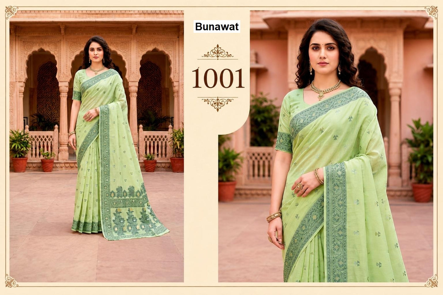 Urvi Cotton Bunawat Sarees Exporter Gujarat