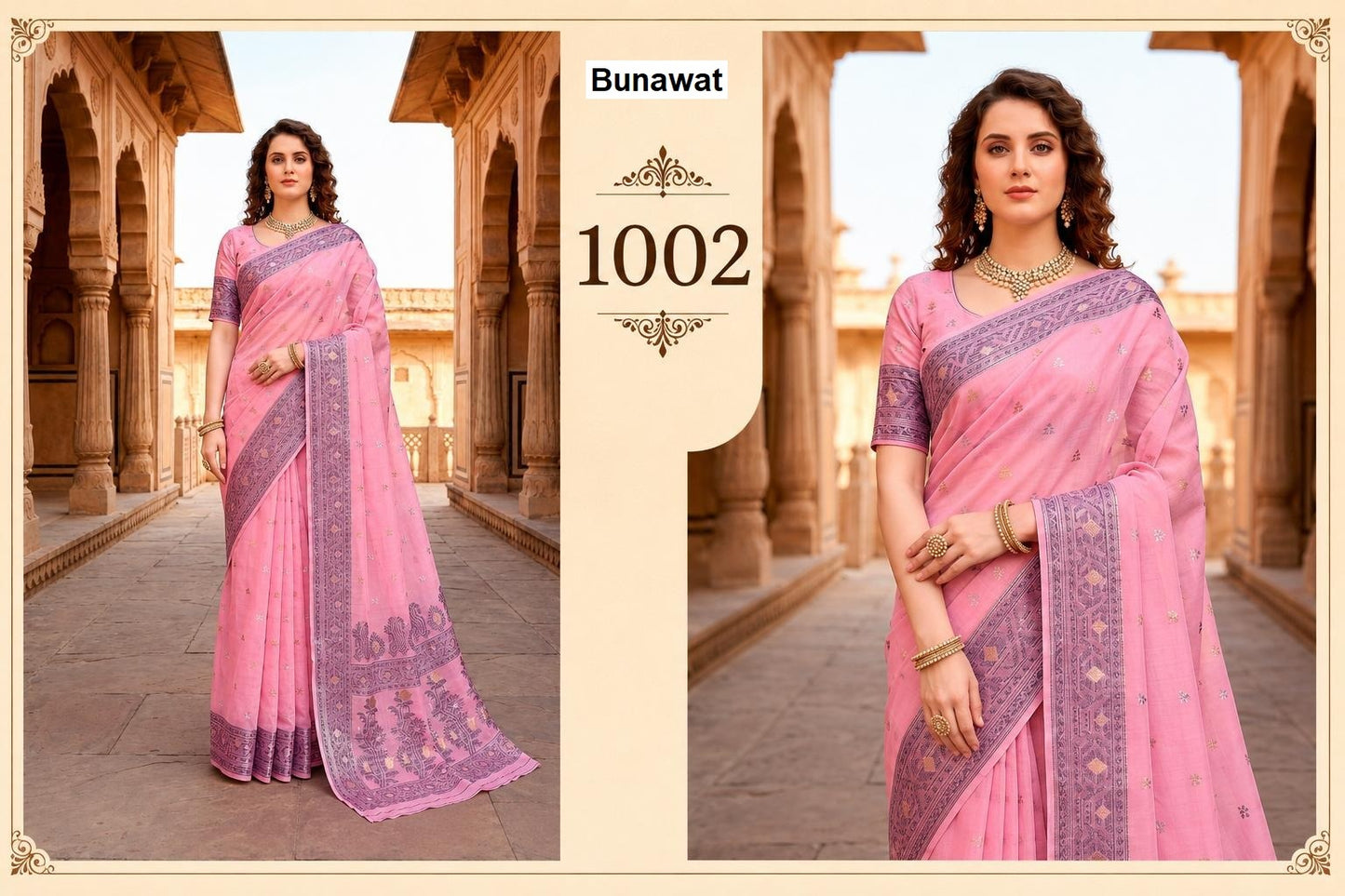 Urvi Cotton Bunawat Sarees Exporter Gujarat