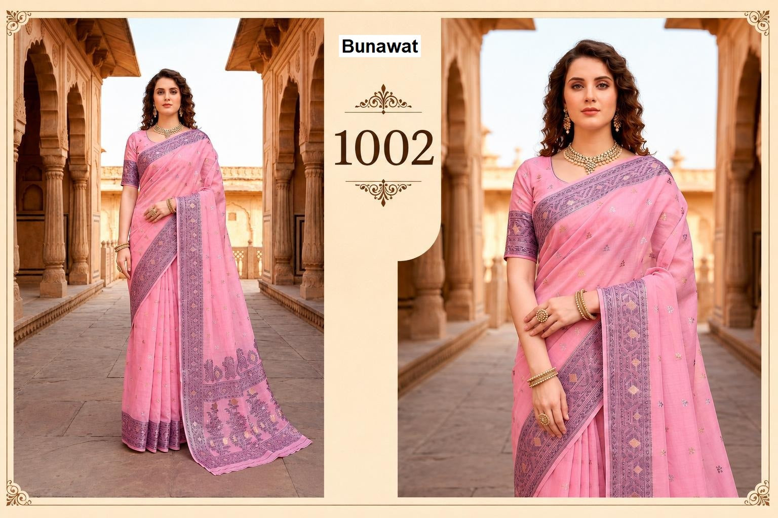 Urvi Cotton Bunawat Sarees Exporter Gujarat