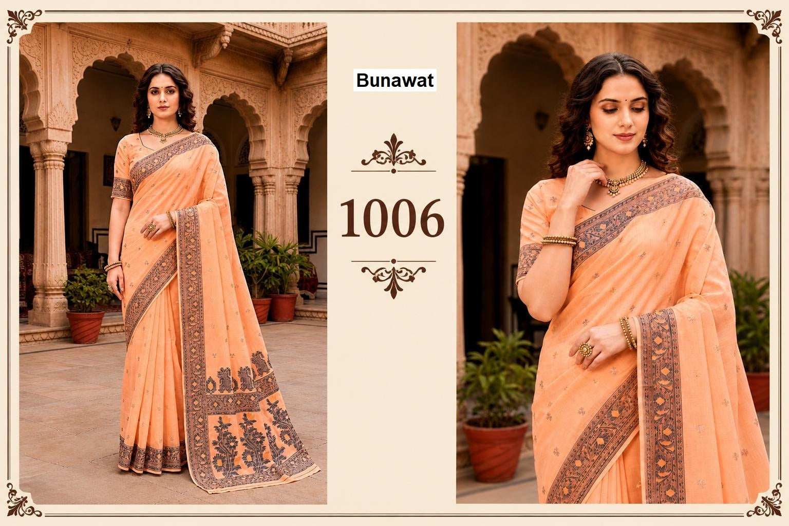 Urvi Cotton Bunawat Sarees Exporter Gujarat