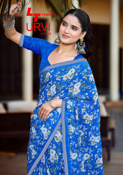 Urvi Vol 5 Lt Fabrics Sarees Supplier