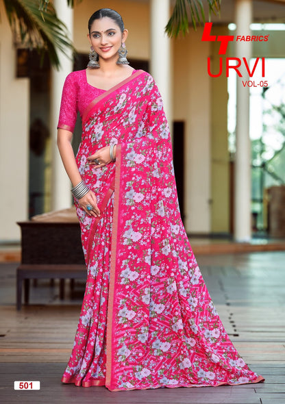 Urvi Vol 5 Lt Fabrics Sarees Supplier