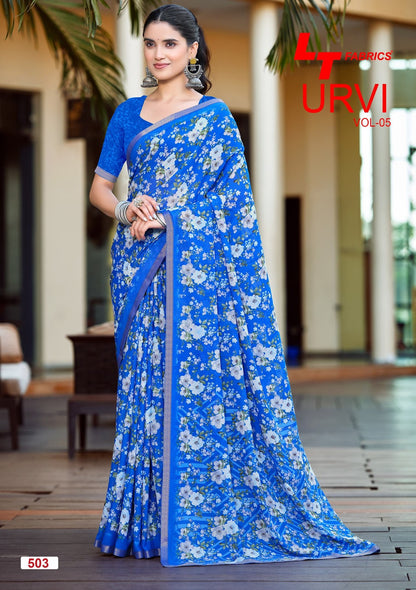 Urvi Vol 5 Lt Fabrics Sarees Supplier