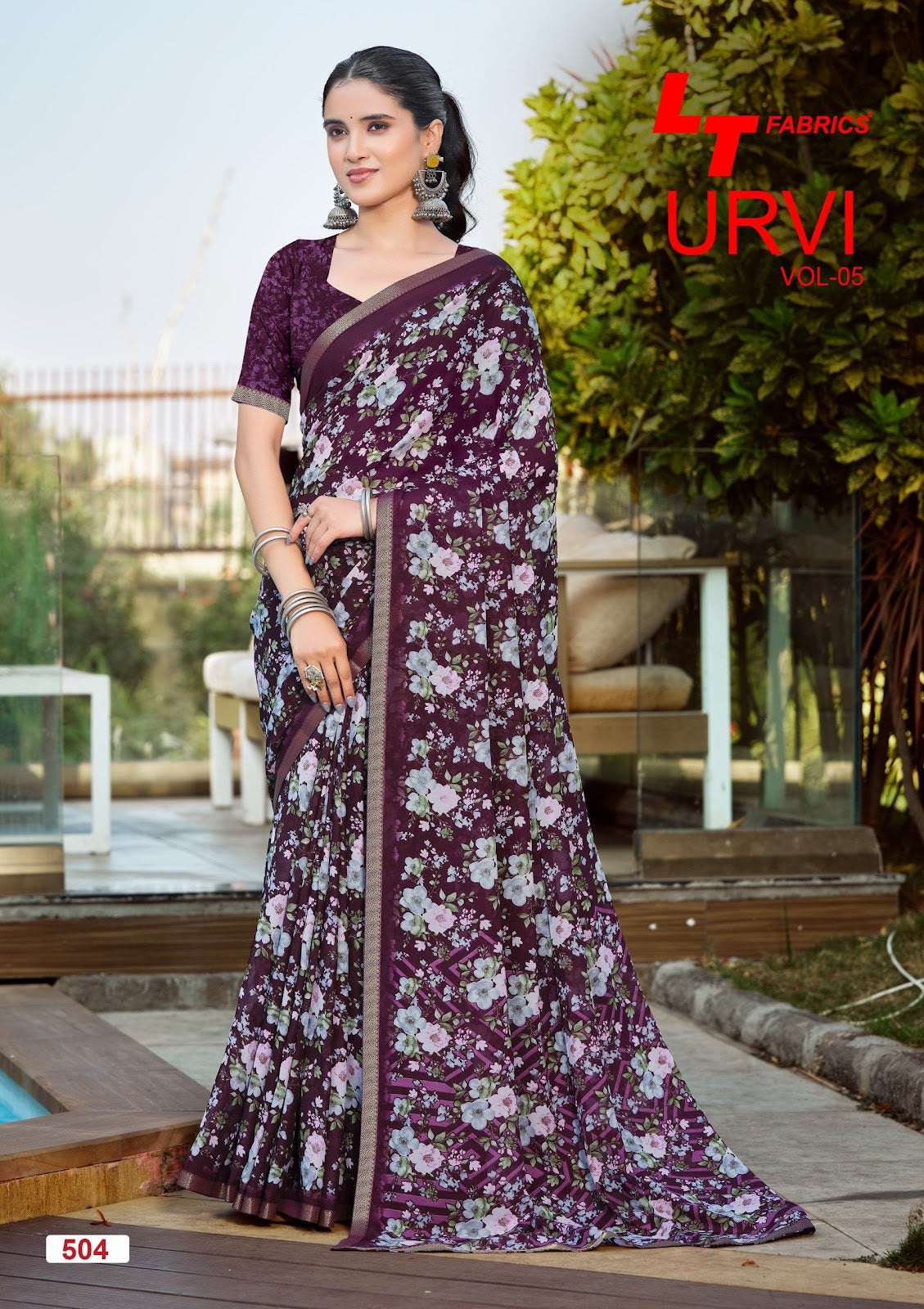 Urvi Vol 5 Lt Fabrics Sarees Supplier