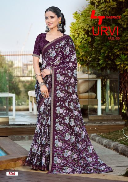 Urvi Vol 5 Lt Fabrics Sarees Supplier