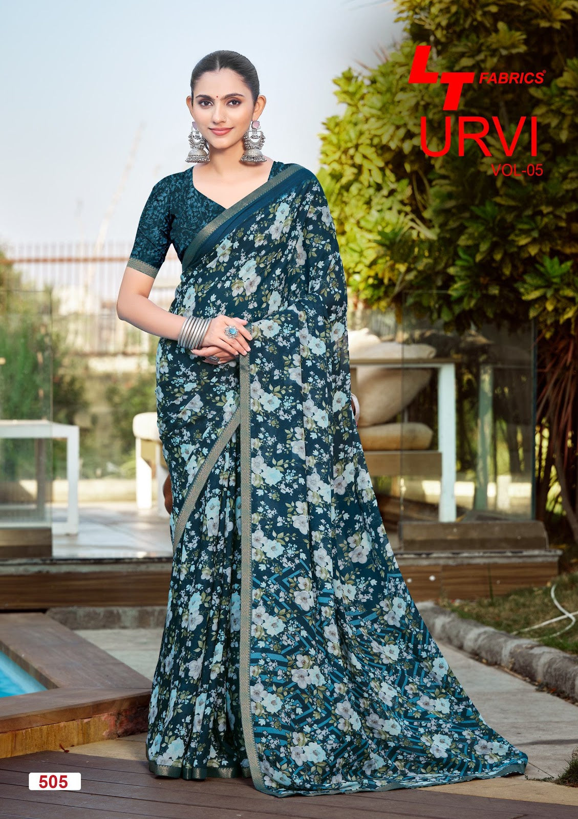 Urvi Vol 5 Lt Fabrics Sarees Supplier