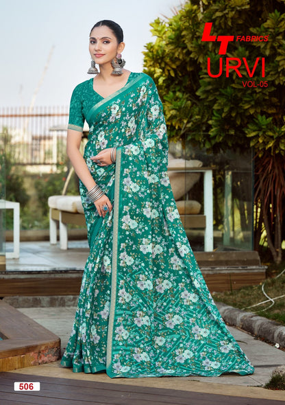 Urvi Vol 5 Lt Fabrics Sarees Supplier