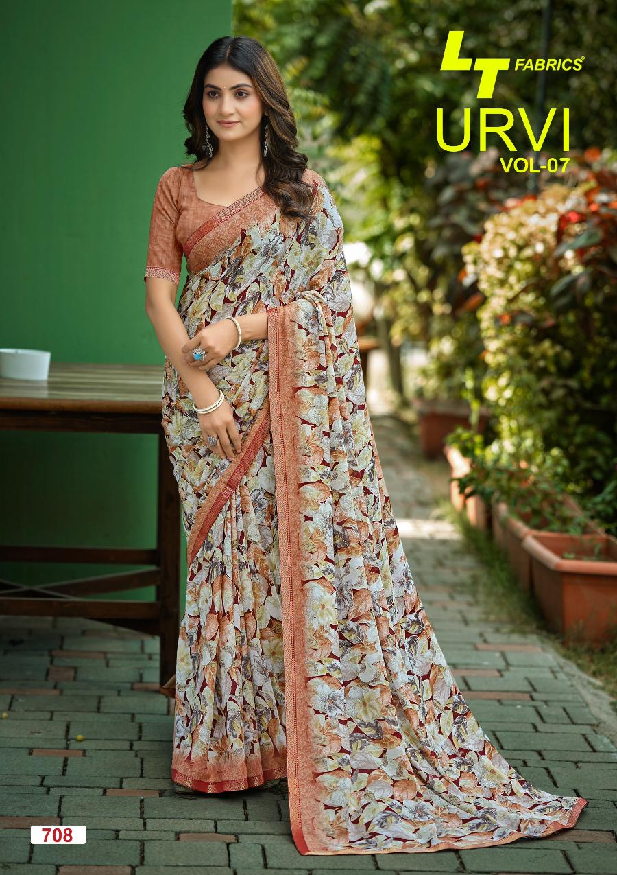 Urvi Vol 7 Lt Fabrics Sarees Exporter