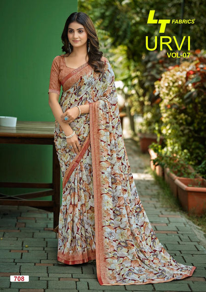 Urvi Vol 7 Lt Fabrics Sarees Exporter