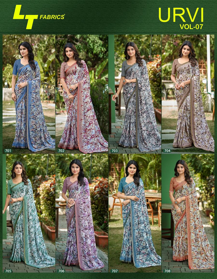 Urvi Vol 7 Lt Fabrics Sarees Exporter