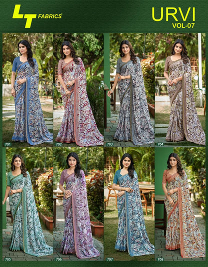 Urvi Vol 7 Lt Fabrics Sarees Exporter
