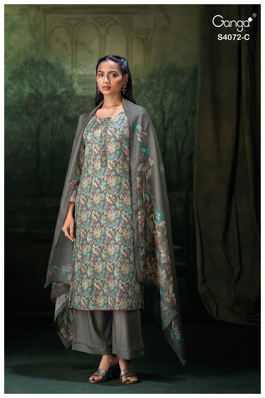 Urvielle 4072 Ganga Pashmina Suits Wholesale Price