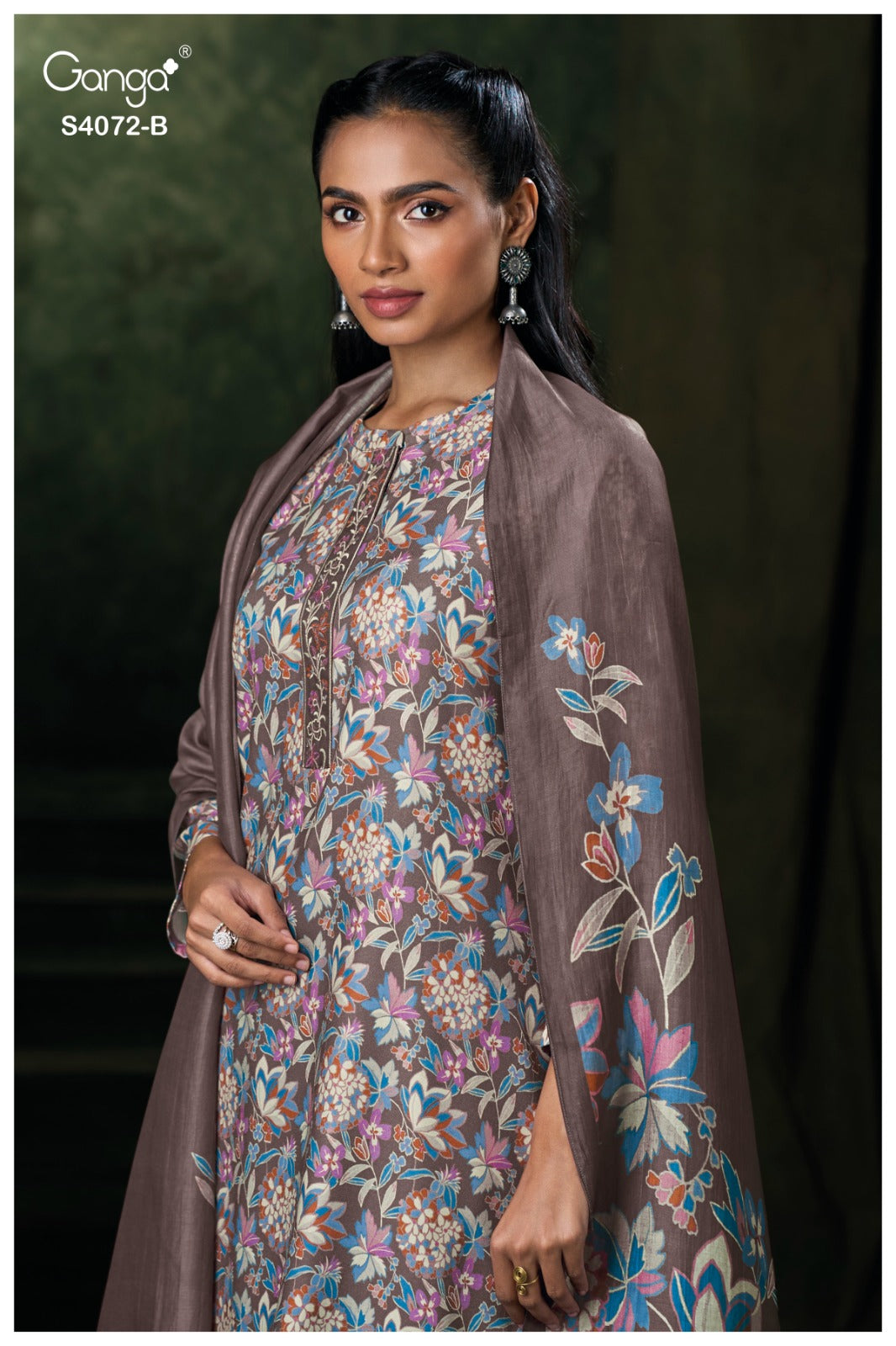 Urvielle 4072 Ganga Pashmina Suits Wholesale Price