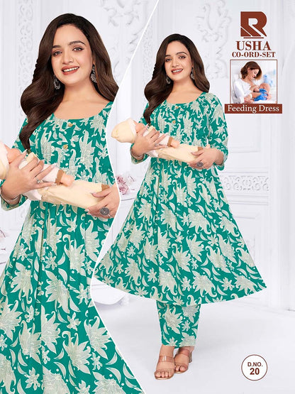 Usha 270626 Raashi Rayon Feeding Co-Ord Set Exporter