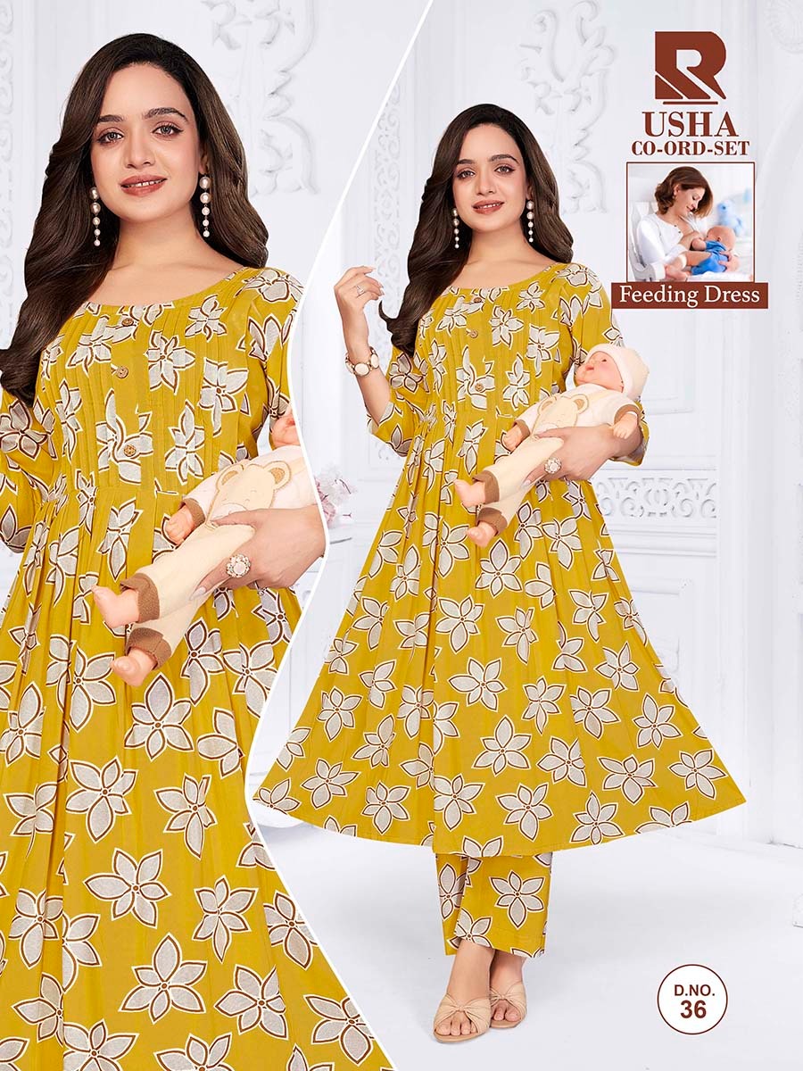 Usha 270626 Raashi Rayon Feeding Co-Ord Set Exporter