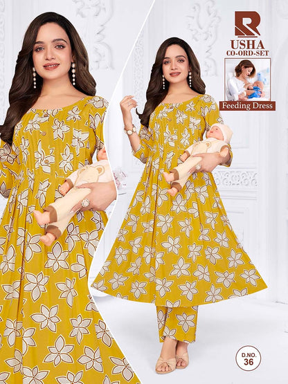 Usha 270626 Raashi Rayon Feeding Co-Ord Set Exporter