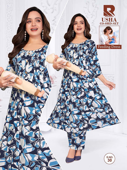 Usha 270626 Raashi Rayon Feeding Co-Ord Set Exporter
