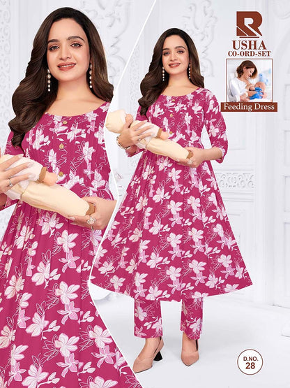 Usha 270626 Raashi Rayon Feeding Co-Ord Set Exporter