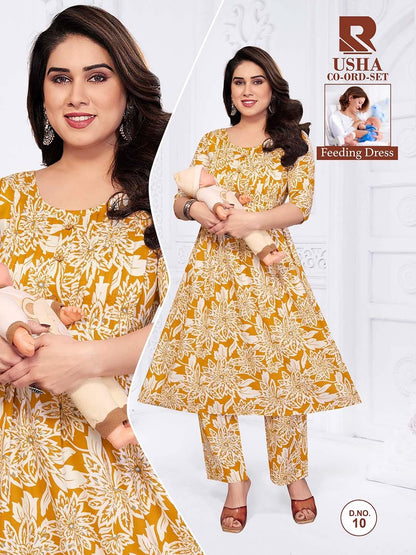 Usha Raashi Rayon Feeding Co-Ord Set Exporter Gujarat