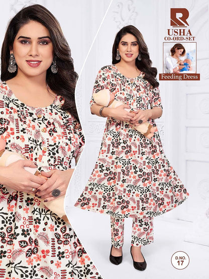 Usha Raashi Rayon Feeding Co-Ord Set Exporter Gujarat