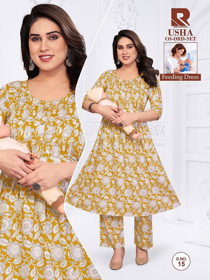 Usha Raashi Rayon Feeding Co-Ord Set Exporter Gujarat
