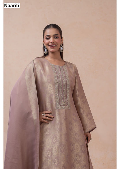 Ushika 2808 Naariti Tissue Silk Pant Style Suits Supplier
