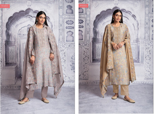 Ushleen Naariti Muslin Pant Style Suits Wholesale Price
