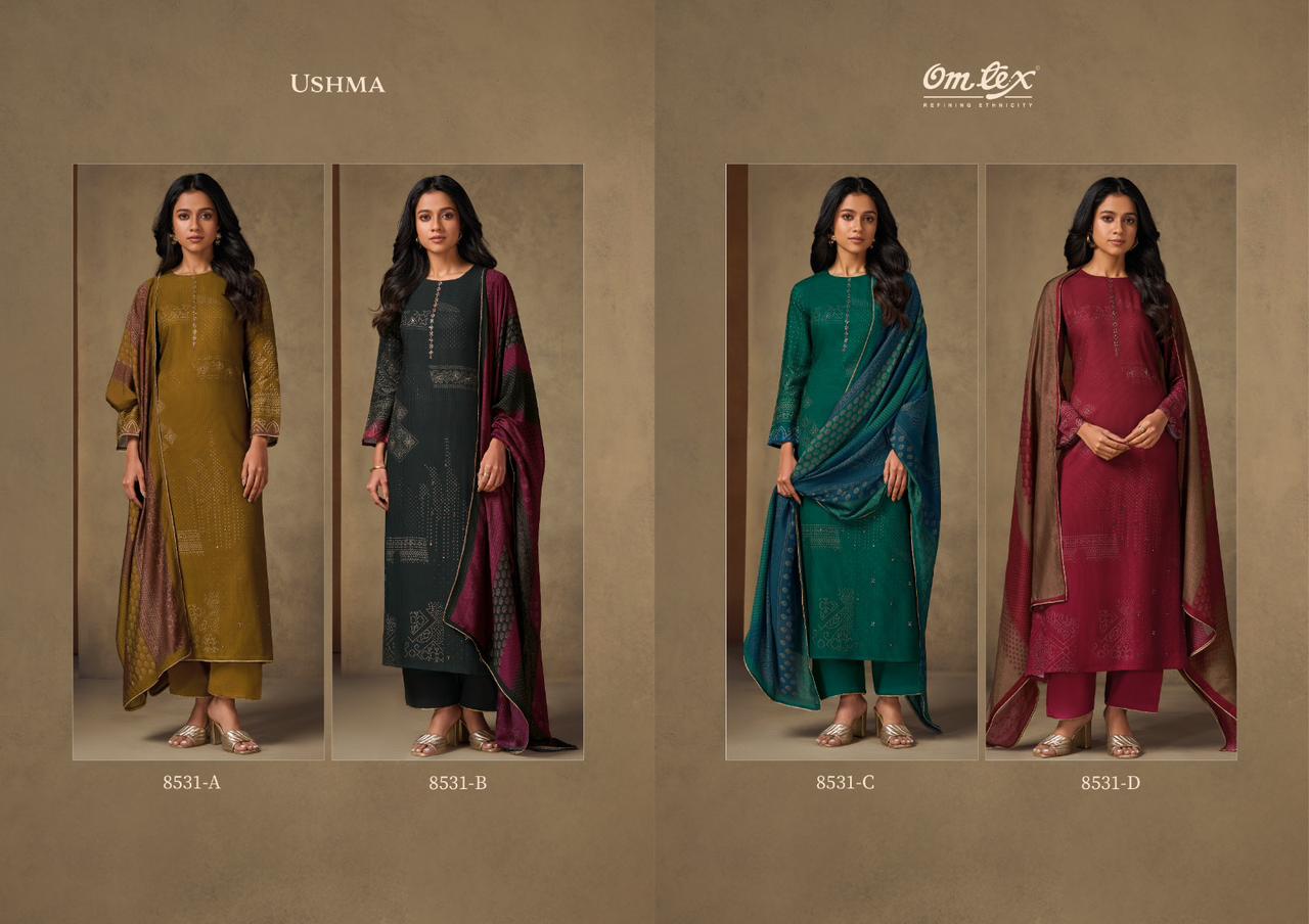Ushma Omtex Pashmina Suits Manufacturer