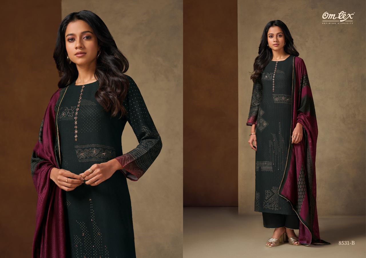 Ushma Omtex Pashmina Suits Manufacturer