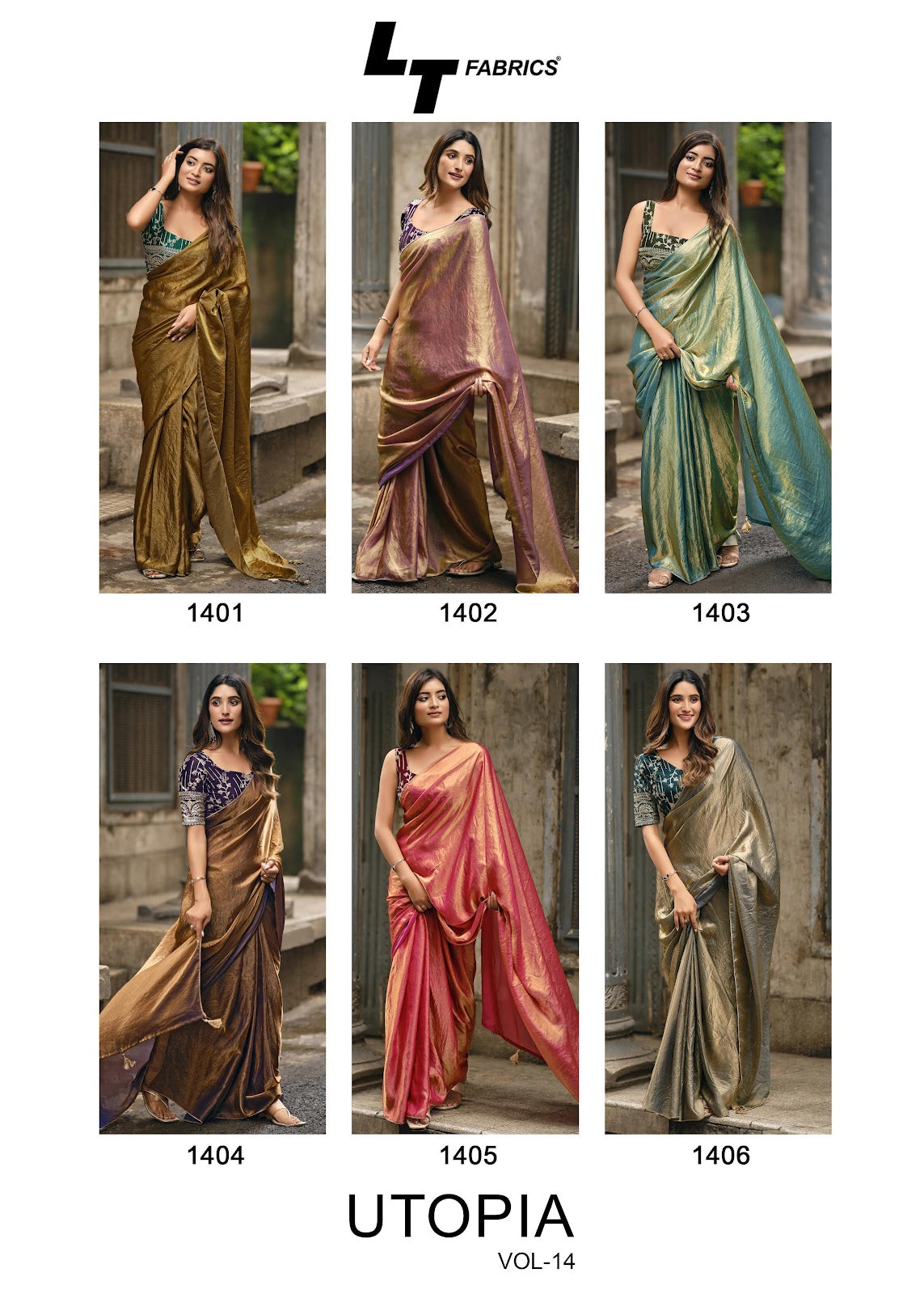 Utopia Vol 14 Lt Fabrics Sarees Wholesale Price