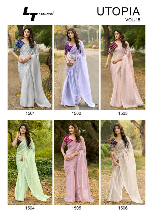 Utopia Vol 15 Lt Fabrics Silk Sarees Supplier Ahmedabad
