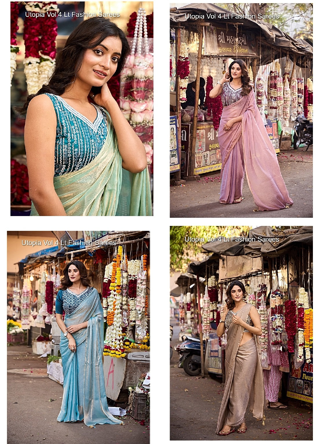 Utopia Vol 4 Lt Fashion Silk Sarees Wholesale