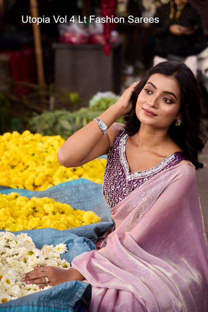 Utopia Vol 4 Lt Fashion Silk Sarees Wholesale