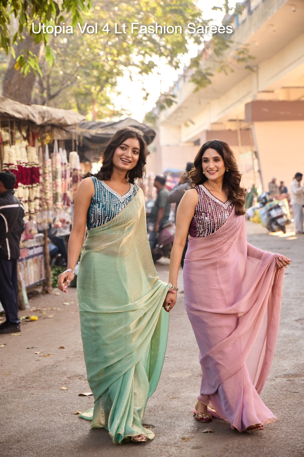 Utopia Vol 4 Lt Fashion Silk Sarees Wholesale