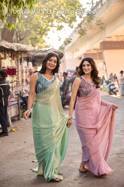 Utopia Vol 4 Lt Fashion Silk Sarees Wholesale