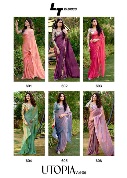 Utopia Vol 6 Lt Fabrics Silk Sarees Wholesale Rate