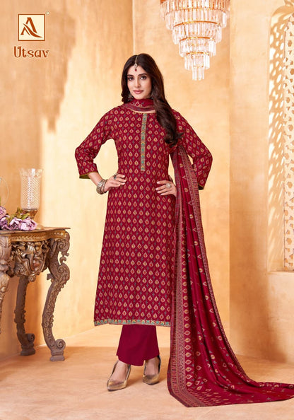 Utsav Alok Viscose Karachi Pashmina Salwar Suits Manufacturer Ahmedabad