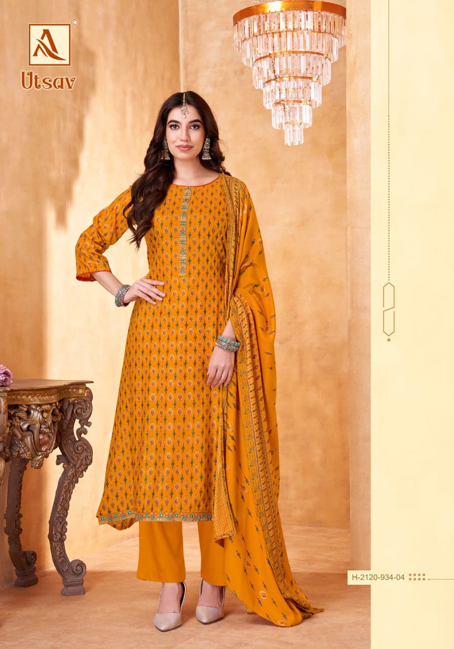 Utsav Alok Viscose Karachi Pashmina Salwar Suits Manufacturer Ahmedabad