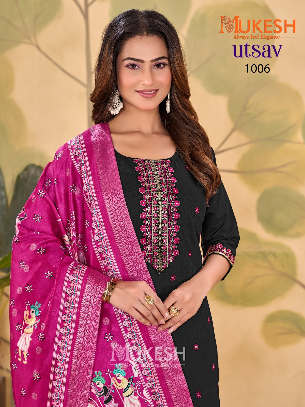 Utsav Mukesh Banwery Gadwal Silk Readymade Plazzo Style Suits Exporter India