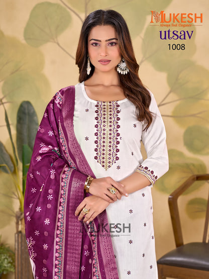 Utsav Mukesh Banwery Gadwal Silk Readymade Plazzo Style Suits Exporter India